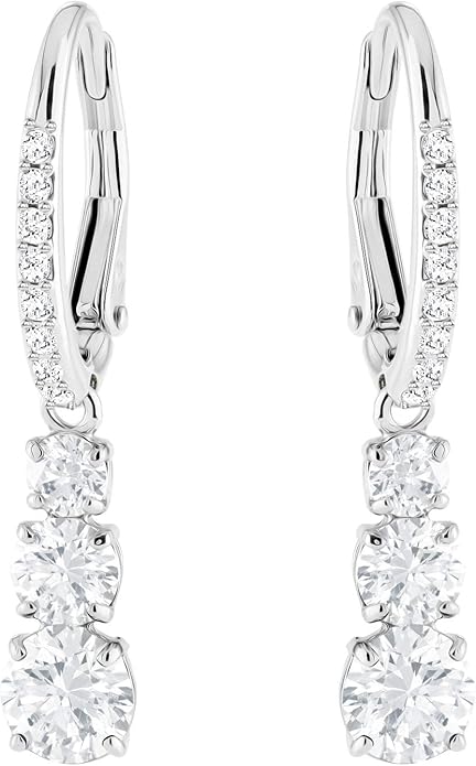 Swarovski Attract Trilogy Crystal Necklace and Earrings Jewelry Collection
